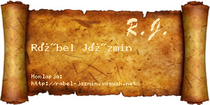 Rábel Jázmin névjegykártya